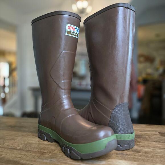 Xtratuf Legacy 12” Neoprene Rubber Boots Brown Waterproof Men’s Size 11 main image 10